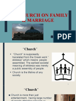 The Church On Family and Marriage
