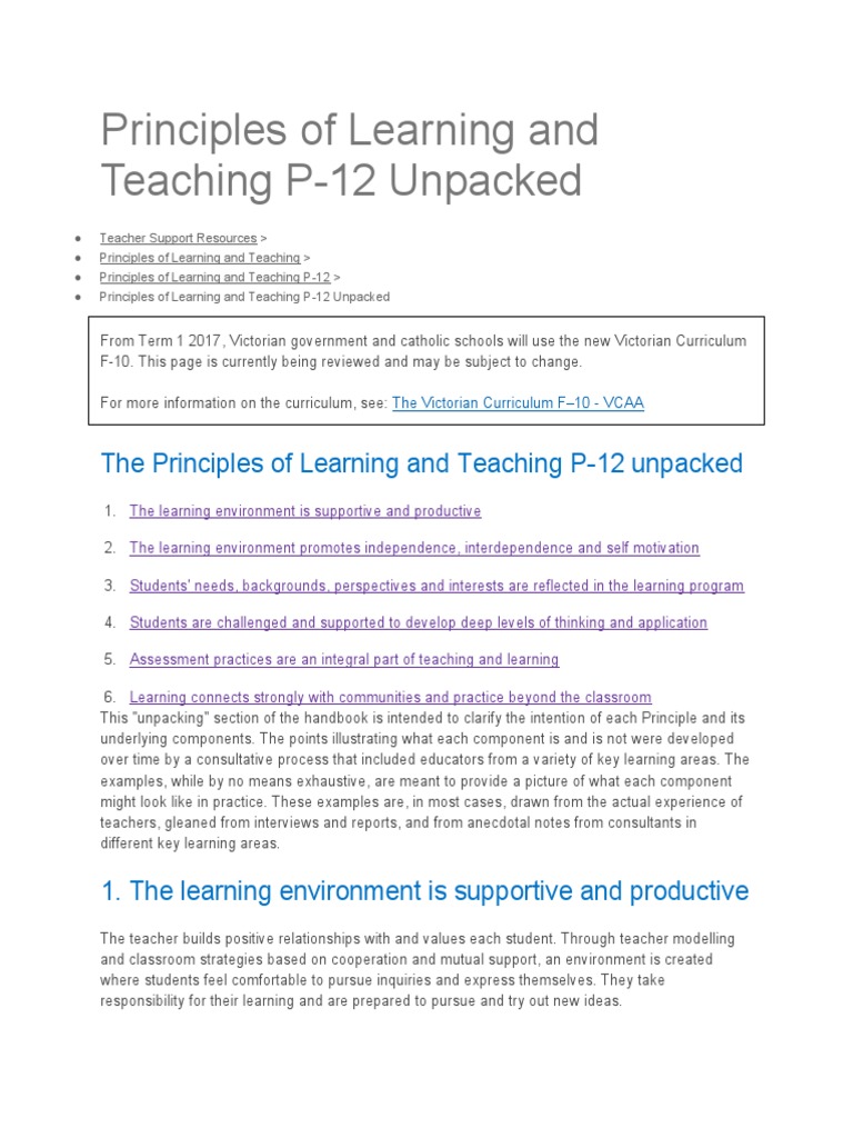 Principles of Learning and Teaching P | PDF | Learning | Teachers