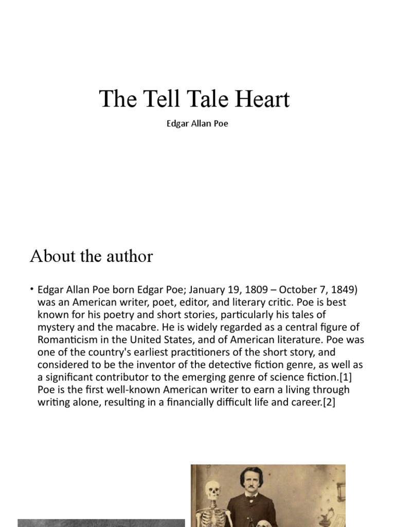 The tell tale heart pdf edgar allan poe
