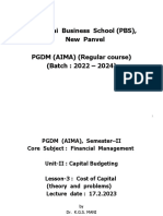 Cost of Capital