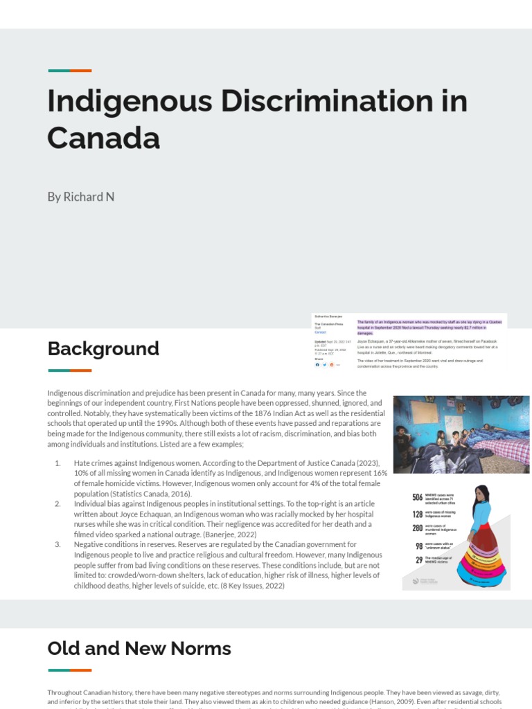 Richard N Case Study Focus On Discrimination Systemic