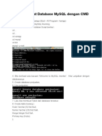 Cara Membuat Database MySQL Dengan CMD