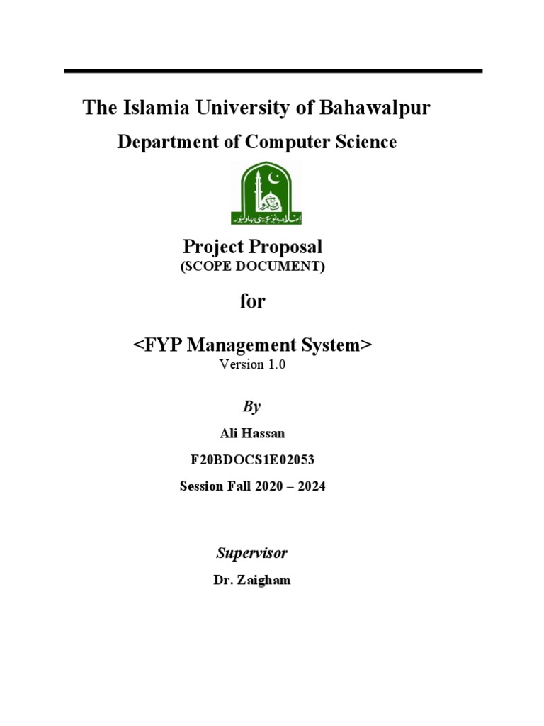 Final Year Project Management System | PDF | Project Management ...