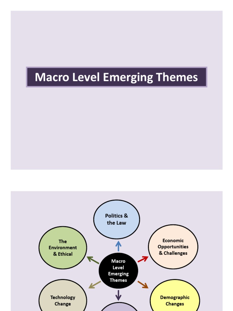 Macro Level Emerging Themes Macroeconomics 3 D Printing