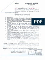 Arrêté N°036-MINCOMMERCE Du 15.02.2023 Tarifs Harmonisés Du Transport Urbain (Taxis), Peri-Urbain & InterUrbain (Cars & Autobus)