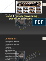 Useful IE Farmulas For Workplace Productivity Enhancement Old