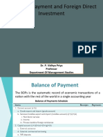 Balance of Payments and Foreign Direct Investment