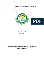 Perang Dunia Pertama Dan Kedua: Madrasah Aliyah Negeri (Man) 3 Kota Banjarmasin