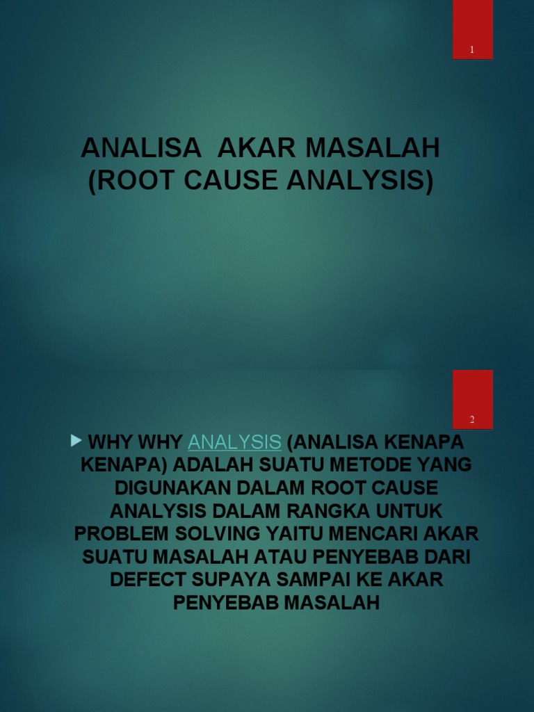 Root Cause Analysis - 5 Why | PDF