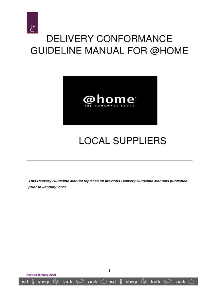 Delivery Conformance Manual - Local Home - January 2020 | PDF | Invoice ...