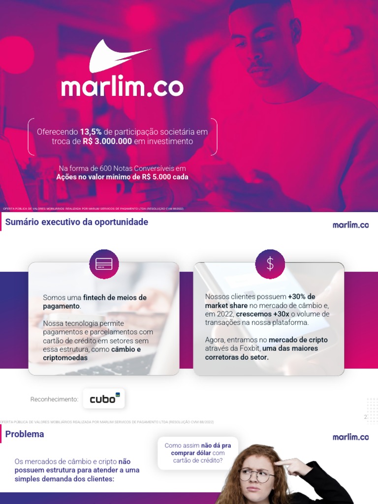 Marlim: Oferta de 13,5% em Valores Mobiliários | PDF | Mercado de ...