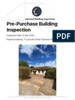 Pre-Purchase Building Inspection Report