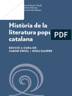 Historia de La Literatura Popular Catalana