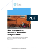 2023 - 07 - How Managers Can Dismantle Benevolent Marginalization
