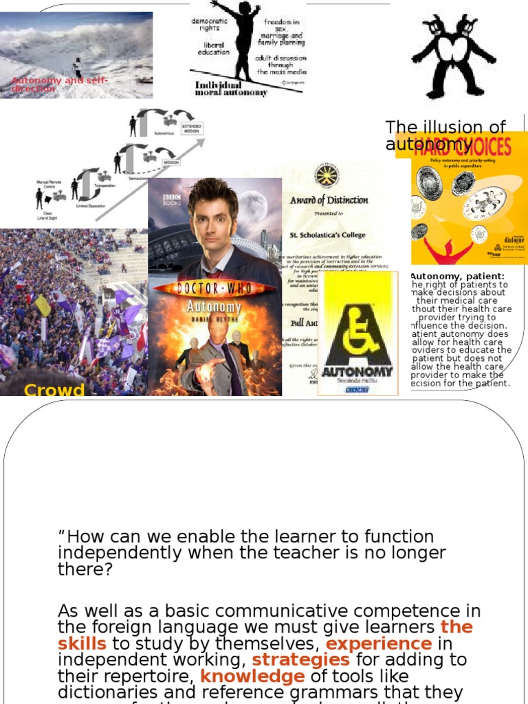 1 Learner - Autonomy Week 8 | PDF | Autonomy | Learning