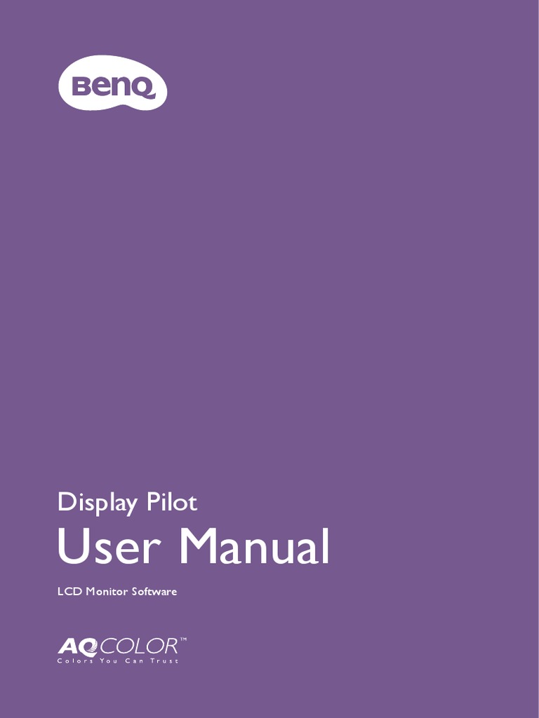 Display Pilot User Manual BenQ PDF
