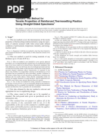 Tensile Properties of Reinforced Thermosetting Plastics Using Straight-Sided Specimens