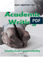 Academic Writing - An Eye Opener by Nyambe E.N