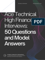 Ace Technical High Finance Interviews - 50 Questions and Model Answers