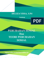 Perubahan Sosial Dan Teori Perubahan Sosial