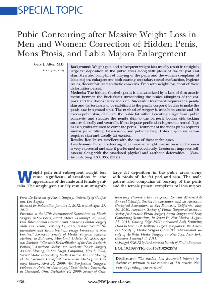 Prs 0b013e318262f57d | PDF | Labia | Plastic Surgery