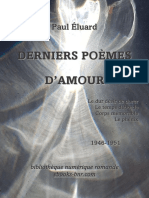 Eluard Derniers Poemes Amour