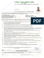 NYSC Final Clearance Letter Sample | PDF