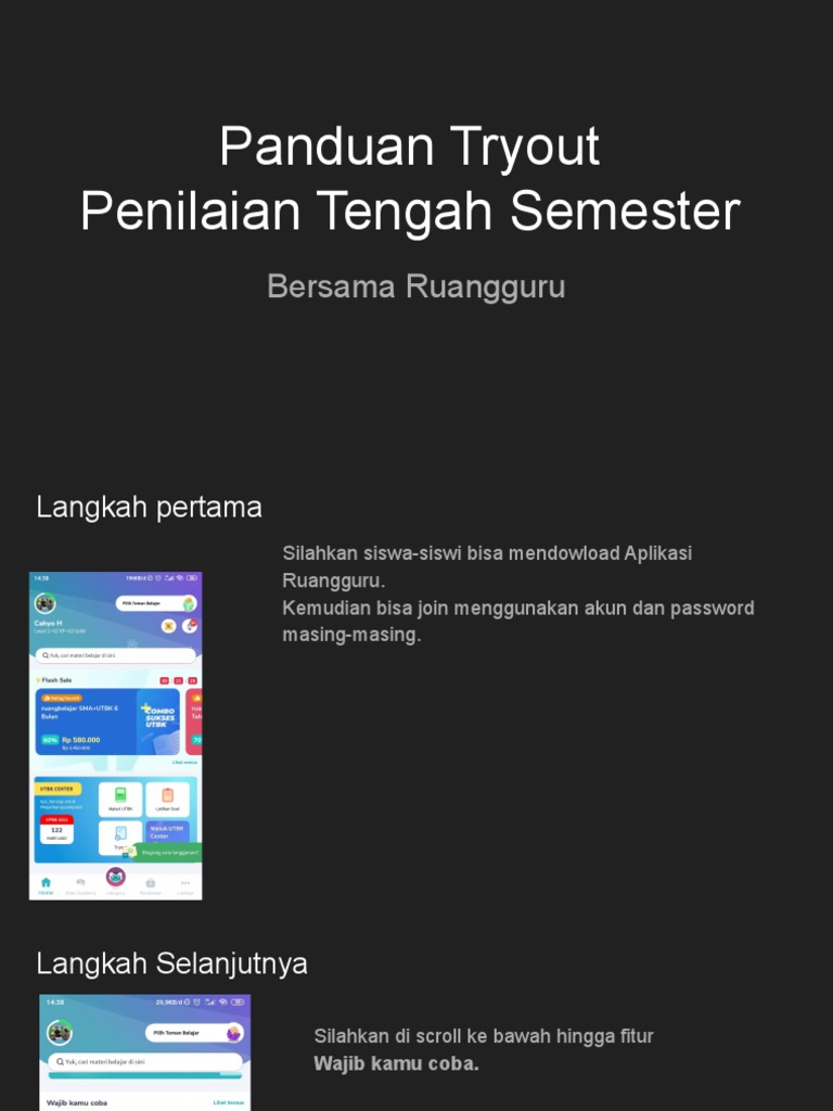 Panduan Tryout Pts Maret 2022 Pdf