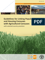 FAO - 2012 - Guidelines For Linking Population and Housing Censuses With Agricultural