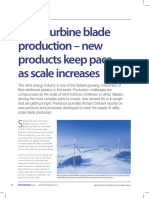 Wind Turbine Blade Production - New Products Keep Pace As Scale Increases