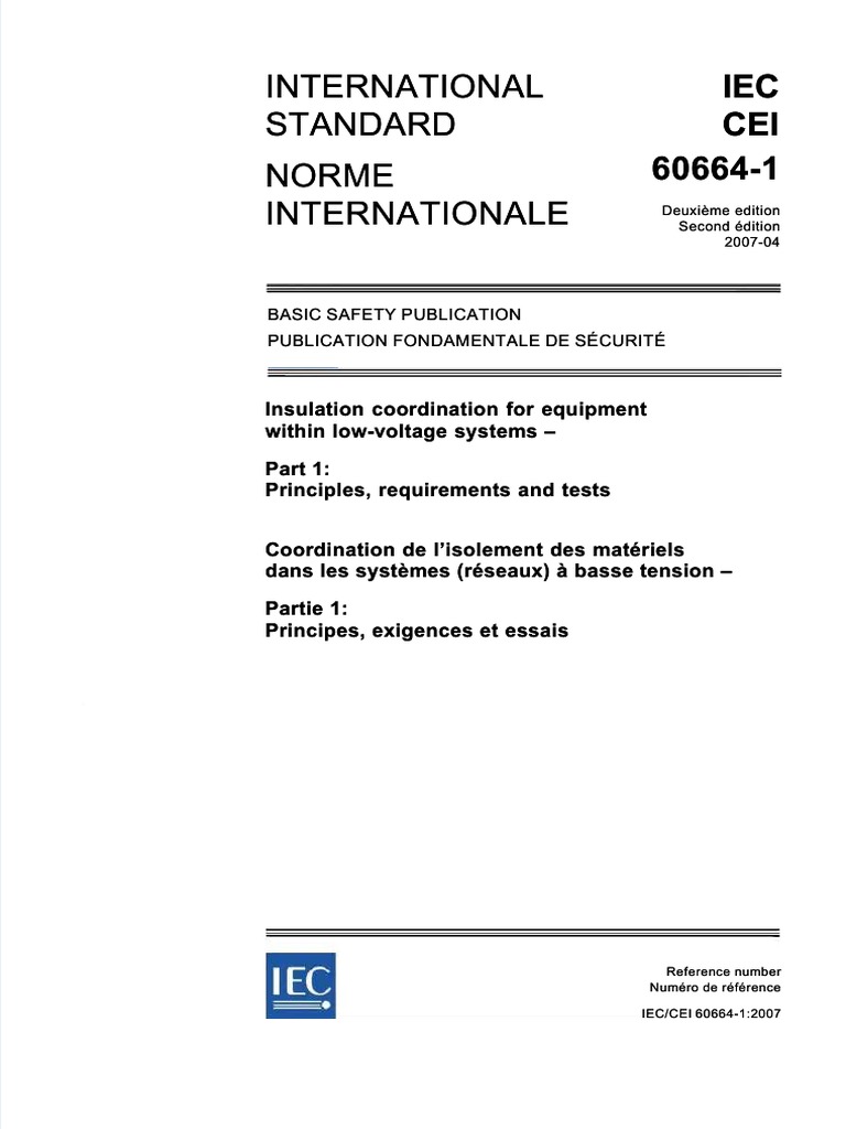 A.R.yページ IEC 60664-1 Compliance Overview | PDF
