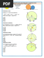 Exercícios sobre Ângulos na Circunferência | PDF | Círculo | Trigonometria