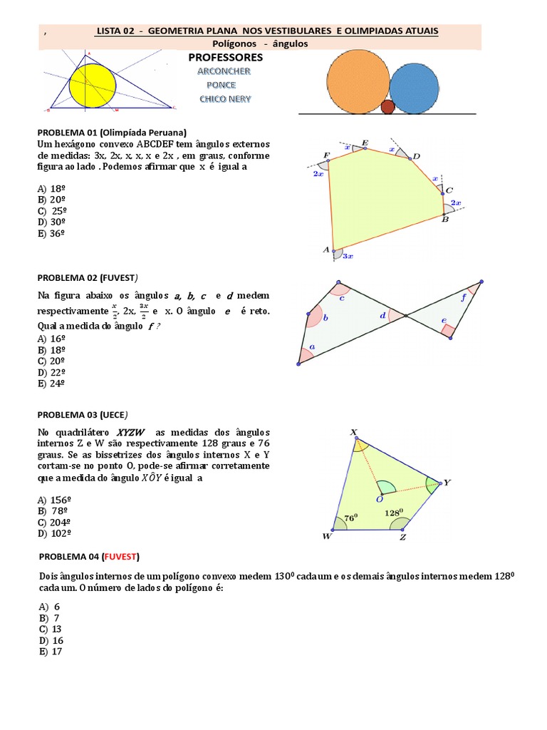 EF1 4ano EFTI V1 PF, PDF, Geometria