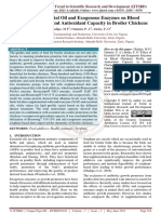 Effect of Essential Oil and Exogenous Enzymes On Blood Chemistry Profile and Antioxidant Capacity in Broiler Chickens