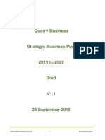 020 CHRC Quarry Business Plan Draft V1.1 26 September 2019