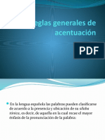 Reglas Generales de Acentuación