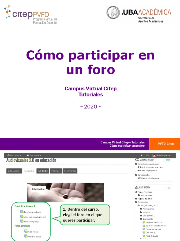 Guía Para Participar En Foros Online Pdf