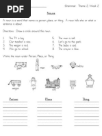 English Worksheets Class 1 Nouns Plurals Verbs Adjectives And