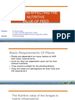 Factors Effect N-Value in Feed