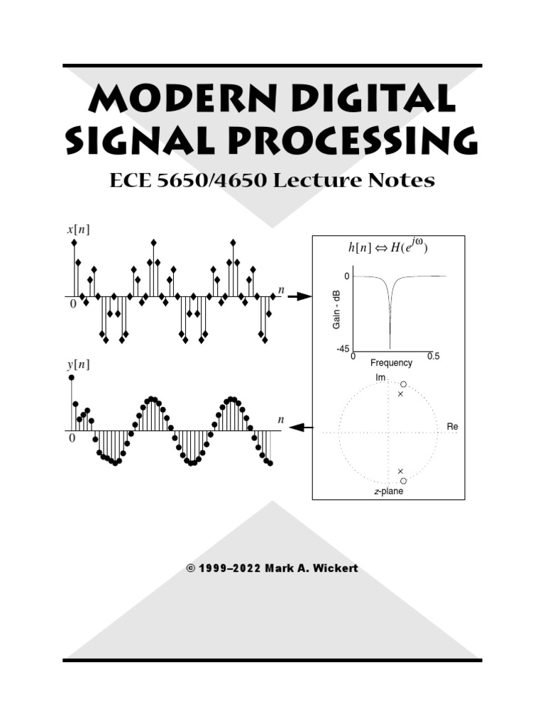 Modern Digital Signal Processing ECE 5650/4650 Lecture Notes PDF