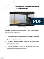 Safety Management Responsibilities of AThird Officer