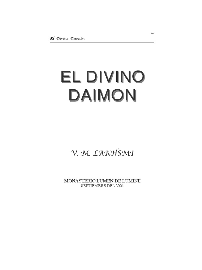 El Divino Daimón | PDF