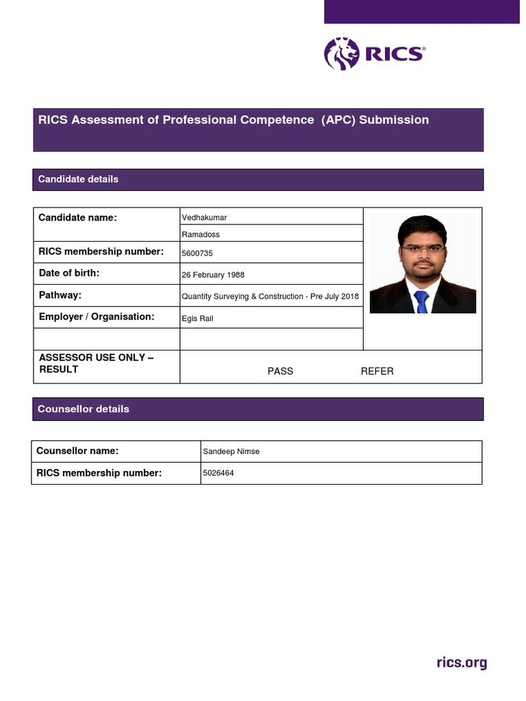 RICS APC Submission Guide | PDF | Deep Foundation | Procurement