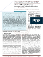 Effect of Starch and Honey Coating On The Shelf Life of Pomegranate Arils in Refrigerated Condition