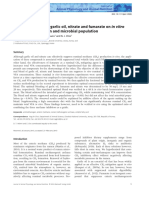 Effects of a blend of garlic oil, nitrate and fumarate on in vitro