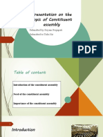 Presentation On The Topic of Constituent Assembly: Submitted By:soyam Prajapati Submitted To:tulsi Sir