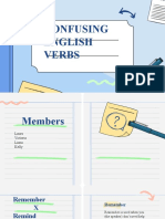 Inglês IV - Verbs