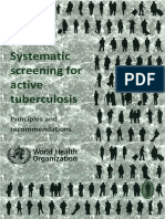 Systematic Screening For Active Tuberculosis - Principles and Recommendations-World Health Organization (2013)