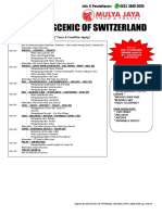SCENIC OF SWITZERLAND DEP 11NOV (ZRH-MXP) Per 23MAY