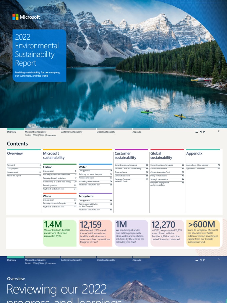Microsoft 2022 Report on Single-Use Plastics | PDF